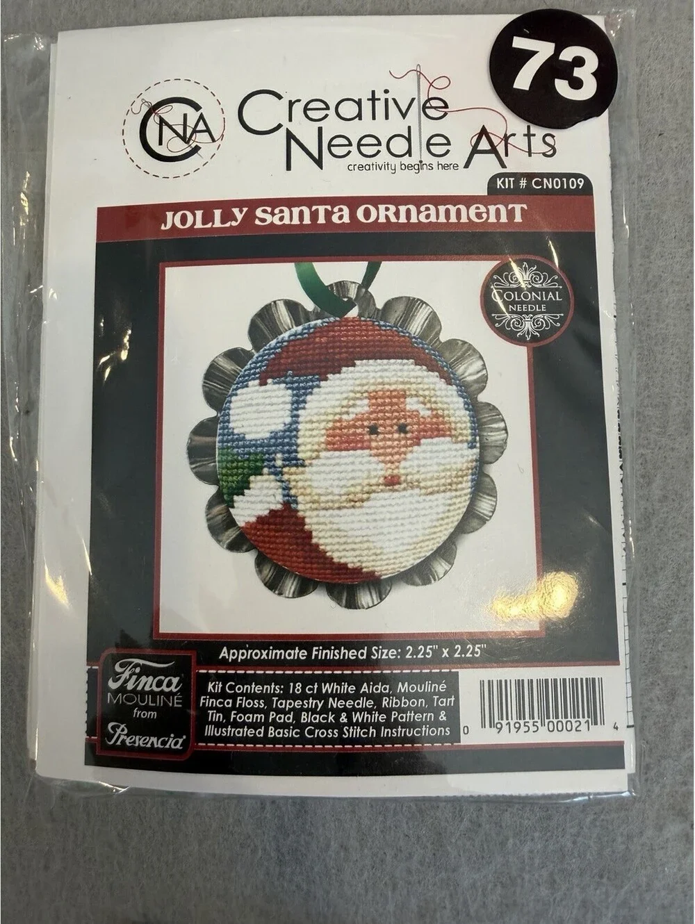 Lot Of 8 Counted Cross Stitch Christmas Ornament Kits New